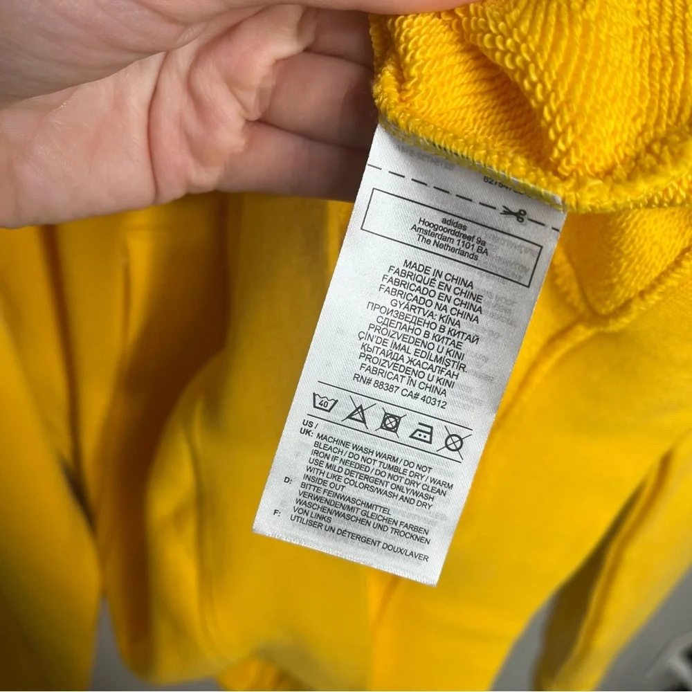 NWT New Adidas x Disney Pixar Manga SW Hoodie Unisex Yellow Gold Large Toy Story